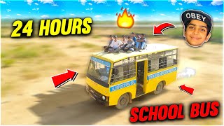 24 Hours Straight In Bus Challenge - 24 घंटे इसी के अंदर रहना है 😨 - Aditech