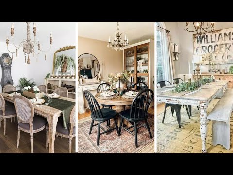 50 Cozy and Charming Vintage Dining Room Inspirations