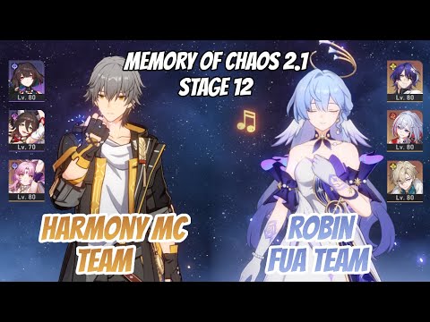 Harmony MC w/ Xueyi & Robin x Dr. Ratio Memory of Chaos Stage 12 (3 Stars) | Honkai Star Rail