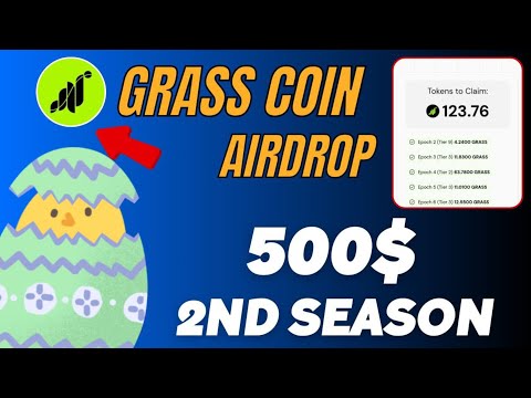 Grass Airdrop Season 2 || How to get Grass Coin Airdrop Season 2 Free || Grass airdrop withdraw