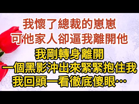 《總裁慌了》第15集：我懷了總裁的崽崽，可他家人卻逼我離開他，我剛轉身離開，一個黑影沖出來緊緊抱住我，我回頭一看徹底傻眼…… #戀愛#婚姻#情感 #愛情#甜寵#故事#小說#霸總