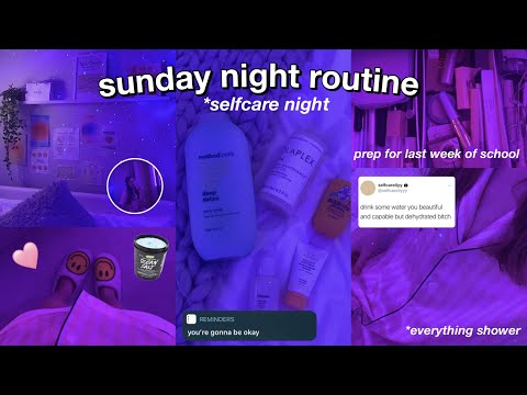 selfcare sunday night routine