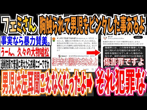 【犯罪自慢】フェミさん「胸触られて男児をビンタして、男児は左耳が聞こえなくなったよ。」➡︎ヤバすぎて炎上中【ゆっくり 時事ネタ ニュース】