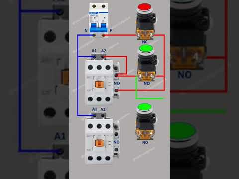 Contactor Interlocking Wiring Diagram | Two Contactor Interlocking Explained @Electricalgenius