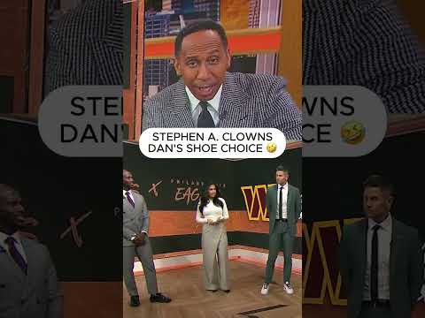 Stephen A. says Dan Orlovsky needs to step his shoe game up! 🤣👟 #shorts