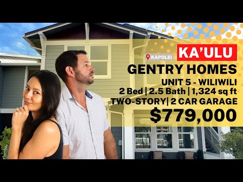 🏠🔍 New Ka'ulu Town Homes For Sale | Tour Ka'ulu Gentry Homes | Unit 5 Floor Plan in Kapolei, Hawaii