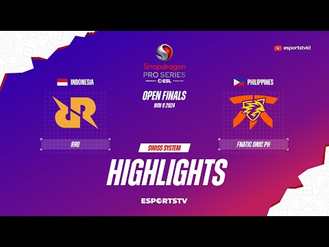 RRQ Hoshi vs Fnatic ONIC PH HIGHLIGHTS Snapdragon Pro Series Season 6 | RRQ VS FNOP ESPORTSTV