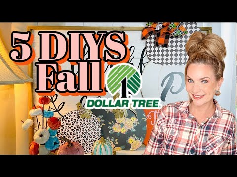 🎃5 DIY DOLLAR TREE FALL DECOR CRAFTS CUTE PUMPKINS!! 🎃 I Love Fall ep 20 Olivia's Romantic Home DIY