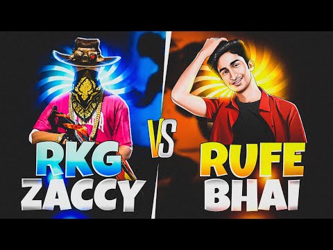 RUFFI BHAI FF vs RKG ZACCY || 1 vs 1 CHALLENGE || PAKISTAN V BADGE PLAYERS ROOM || INTENSE MATCH 🔥🔥