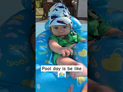 summer pool day with a baby😍 #poolday #summervibes #babyboyplaying #Canada #캐나다일상 #familyfun #family