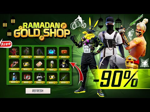 Free Fire New Ramadan Gold Shop Confirm ✅🥳| Fire New Event | Ff New Event | Ff new event today