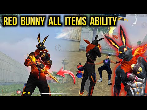 New Red Bunny Bundle Gameplay 😱 Got All Bunny Mastermind Items | Free Fire Bunny Ring Event