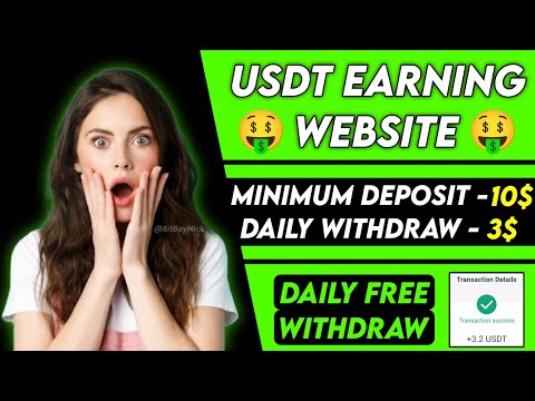 New Usdt Earning Site Usd Mining Site 2024 Best Investment Usdt Earning Website