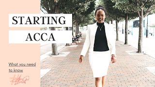 STARTING ACCA | What you need to know #accajourney