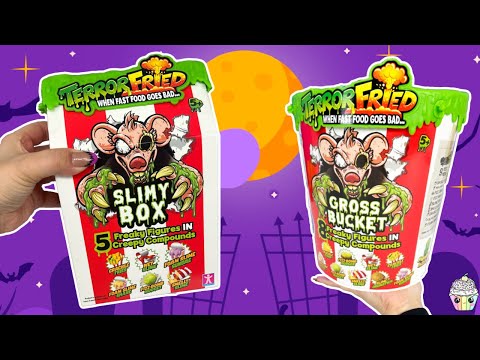 Terror Fried Gross Food Bucket Unboxing Halloween Toys