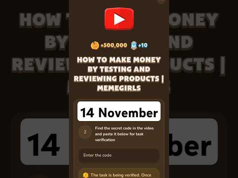 HOW TO MAKE MONEY BY TESTING AND REVIEWING PRODUCTS | MEMEFI VIDEO CODE