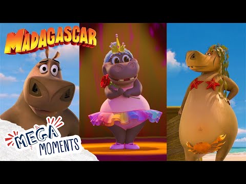 Best of Gloria! 🦛 | Dreamworks Madagascar | Movie Moments