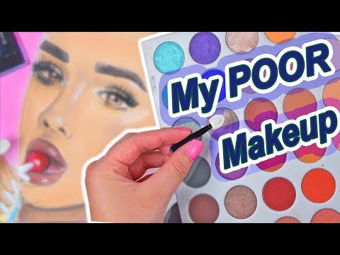 DRAWING WITH MY MAKEUP CHALLENGE *win or fail?*