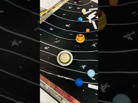 Solar system school project making | How to make solar system model | Solar system modelling