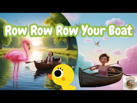 "Row, Row, Row Your Boat | Classic Nursery Rhyme with Dreamy Visuals"