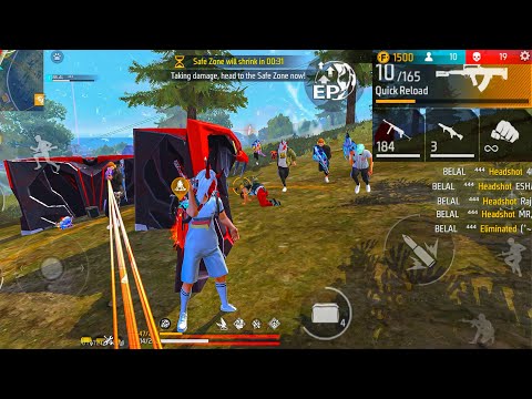 White444 99% Headshot Rate ⚡| Solo Vs Squad Full Gameplay | Poco x3 Pro🔥iPhone 13📲 FreeFire