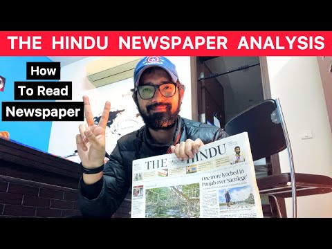 How to read newspaper for UPSC exam | The Hindu Newspaper Analysis