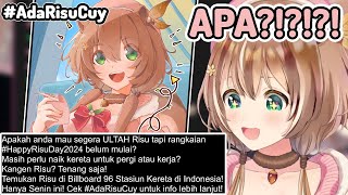 PROJEK BESAR ULTAH RISU DARI RISUNERS! RISU ADA DI 96 STASIUN DI INDONESIA?!  [Risu | HololiveID]