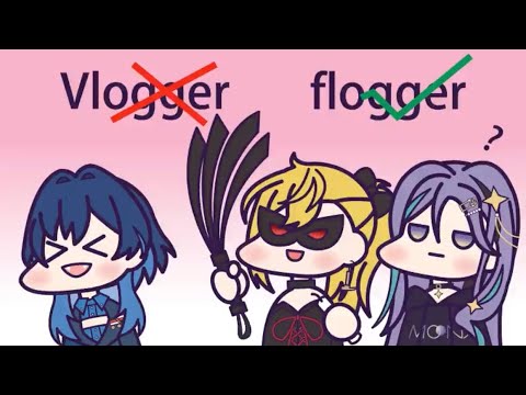 V-flogger Kaela asks Moona how to flogging while Kronii dies of laughing【HololiveEN+ID】