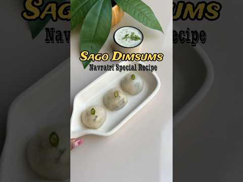 Navratri Special Sabudana Dim-sum Recipe #vratrecipe #sabudanamomos #navratrifood #shortvideo