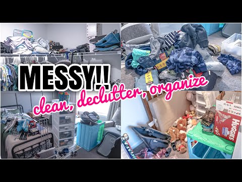 MESSY CLEAN DECLUTTER AND ORGANIZE | REAL LIFE MESS | COMPLETE DISASTER CLEANING