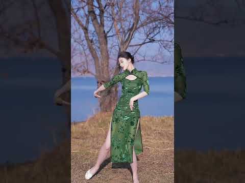 Green Dance Qipao/Cheongsam, shop link in comment