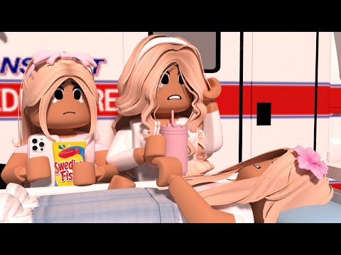 My daughter BROKE HER ARM! *TRIED TO DO A BACKFLIP..* VOICED Roblox Bloxburg Roleplay