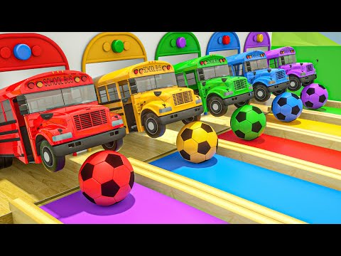 Baby Shark - Jump With The Soccer Balls Down The Slide - Baby Nursery Rhymes & Kids Songs