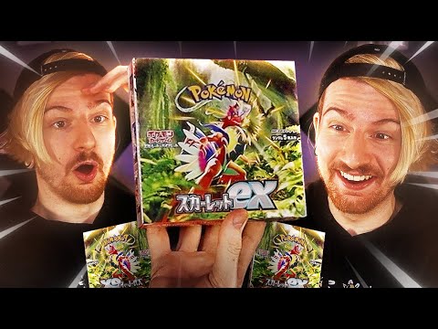 Opening the NEW SCARLET Pokemon booster box!!!!