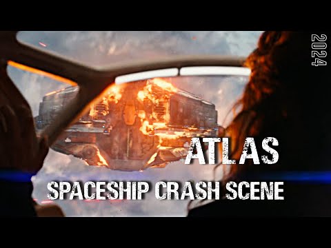 Atlas Spaceship crash 2024 | Jeniffer Lopez in atlas