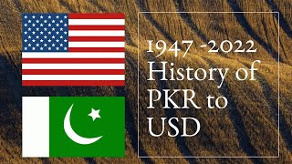 USD vs PKR historical rate | Dollar to Pakistani rupees (1947-2022)