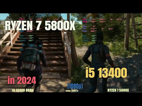 Ryzen 5800x vs i5 13400 (DDR4) in 2024