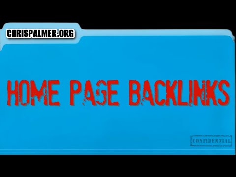 When To Use Home Page Backlinks?