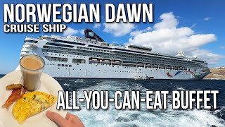 All You Can Eat Breakfast Buffet on the Norwegian Dawn Cruise Ship