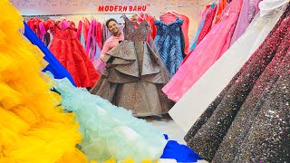 Gown & Crop-Top Design in Chandni Chowk | Gowns in Cheapest Price | Modern Bahu Chandni Chowk