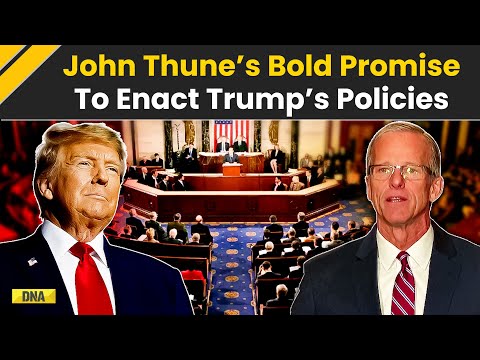 US News: New Senate Majority Leader John Thune Vows To Push President Trump’s Agenda