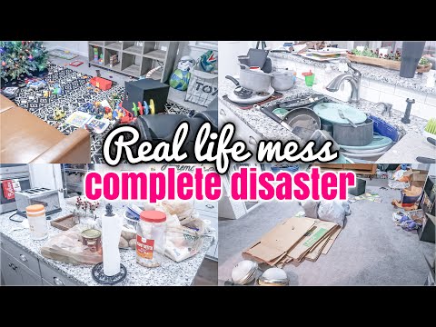 RELA LIFE MESS | COMPLETE DISASTER CLEAN WITH ME | MESSY HOUSE TRANSFORMATION | ACTUAL MESS