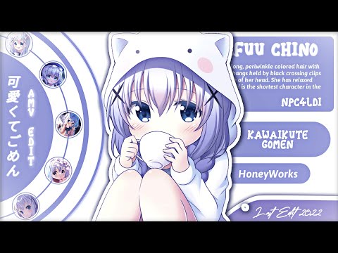 Kafuu Chino Edit - Kawaikute Gomen - Watashi Ga Watashi No - HoneyWorks - AMV Edit / Preset for sale