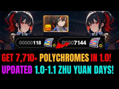 HOW TO GET 7,710+ FREE Polychromes & 50+ Summons For Zhu Yaun Banner! | UPDATED EXCEL