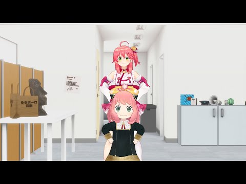 Miko meets Anya Forger, a SPYxFAMILY x hololive animation