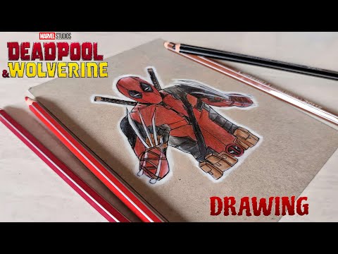 How To Draw Deadpool (EASY) | Step By : Step | Deadpool & Wolverine