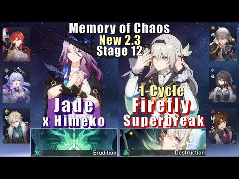 New MoC 12 | E0 Jade Himeko & E0 Firefly Superbreak | 2.3 3 Stars | Honkai: Star Rail