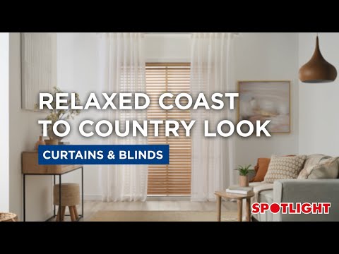 Relaxed Coast To Country Look Curtains & Blinds