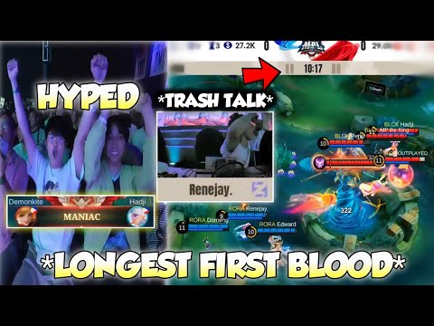 WOW 😮 THE LONGEST FIRST BLOOD IN MPL HISTORY!! EVERYONE WAS HYPED FOR THIS SERIES. . .