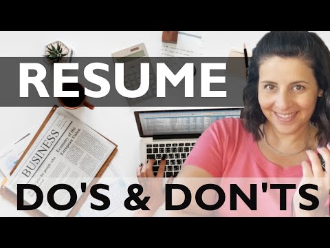 How to create a Interior Design resume that stands out!! // do's and don'ts for making a resume